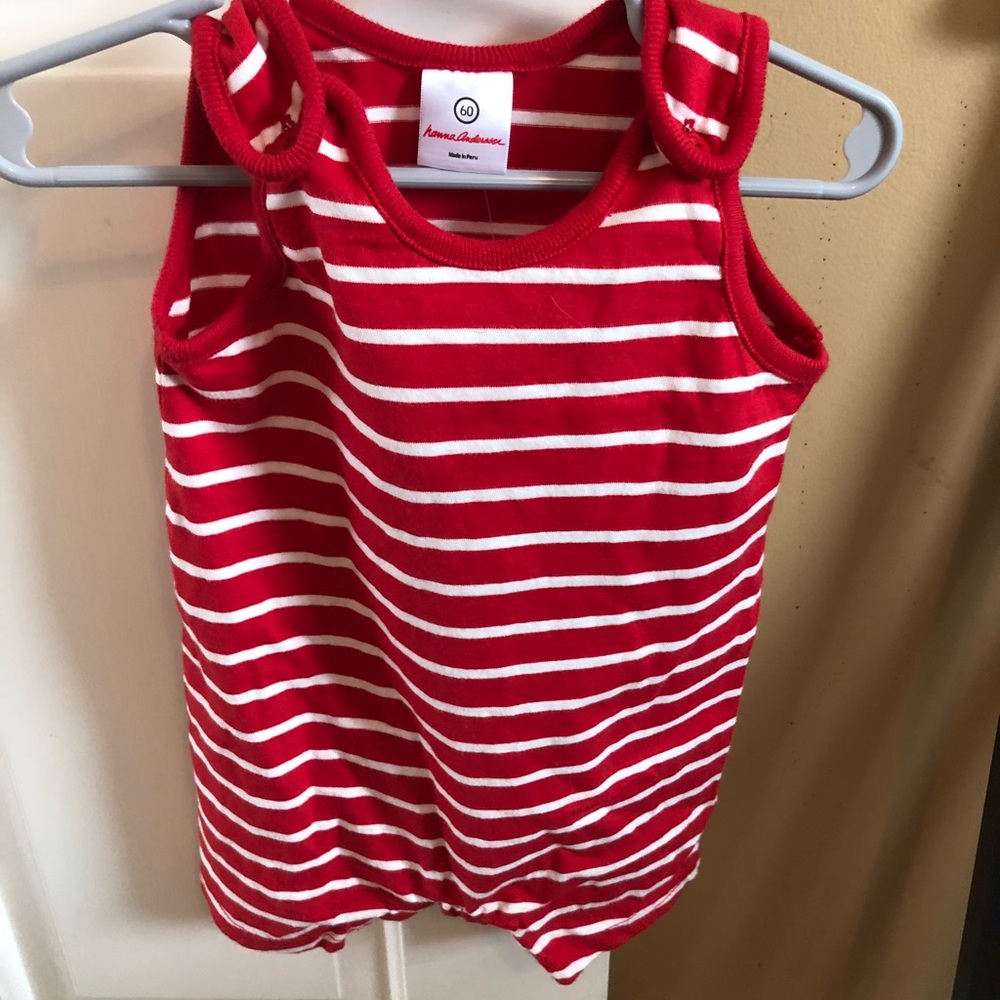 Hanna andersson red romper